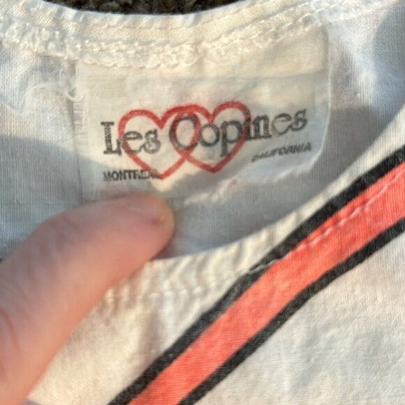 VTG Les Copines Kids 80s/90s Top Neon Colors Size 8 - Picture 4 of 9